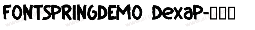 FONTSPRINGDEMO DexaP字体转换